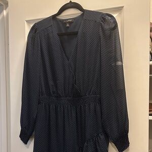 Banana Republic Long Sleeve Navy Dress